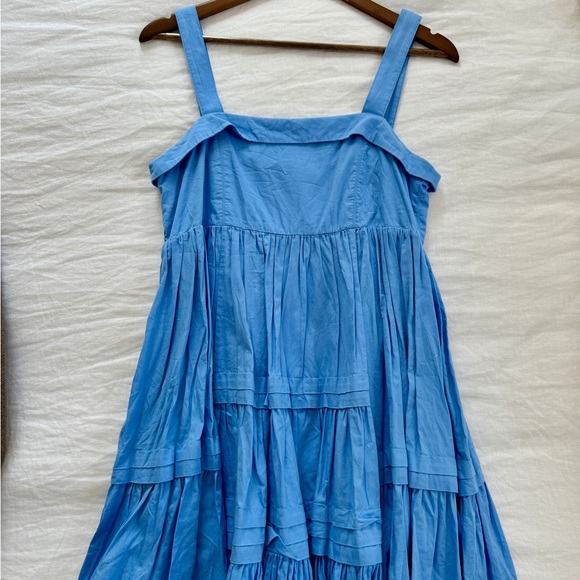 Aje Square Neckline Blue Mini Dress Size AU 8 (US 4 / small) - Picture 6 of 7